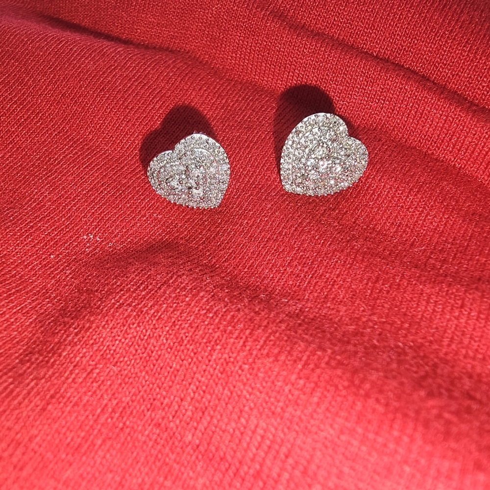 KAYs heart diamond earrings